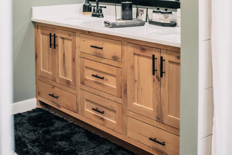 Custom bathroom vanity and cabinets