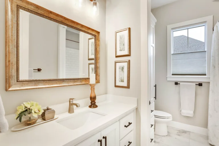 Custom bathroom vanity and cabinets