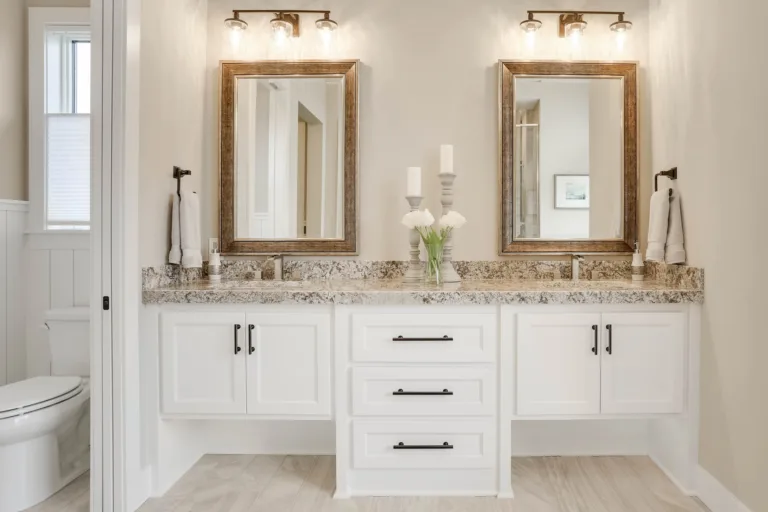 Custom bathroom vanity and cabinets