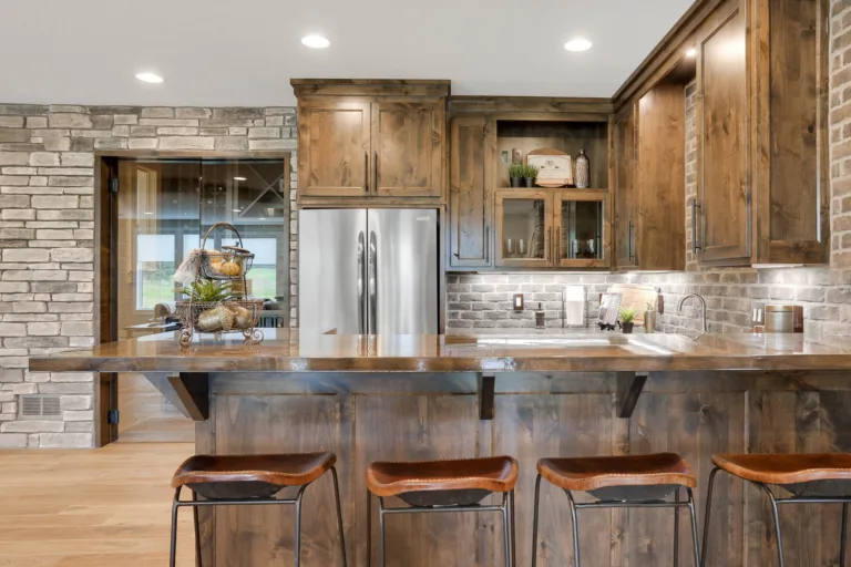 Custom home bar cabinetry