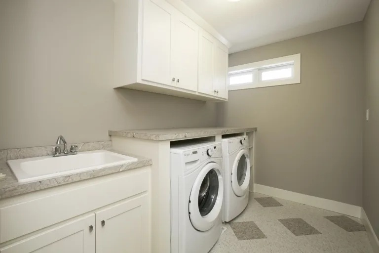 Custom laundry room cabinets