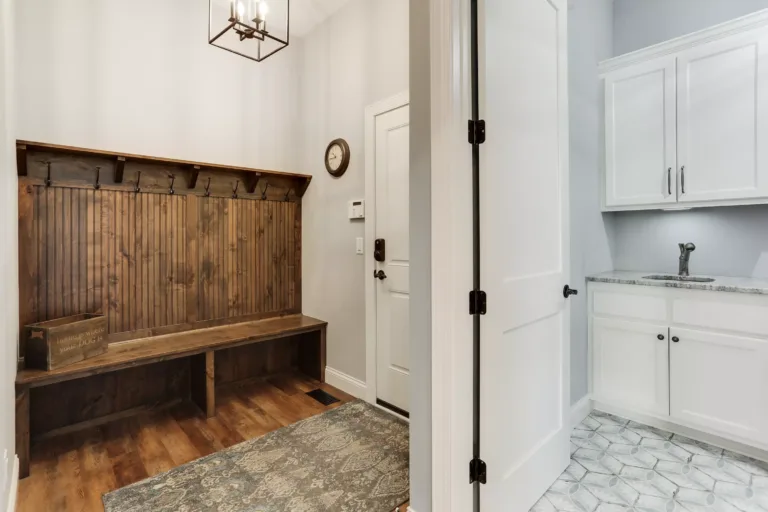 Custom mudroom cabinets