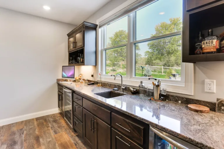 Custom home bar cabinetry