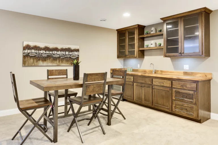 Custom home bar cabinetry