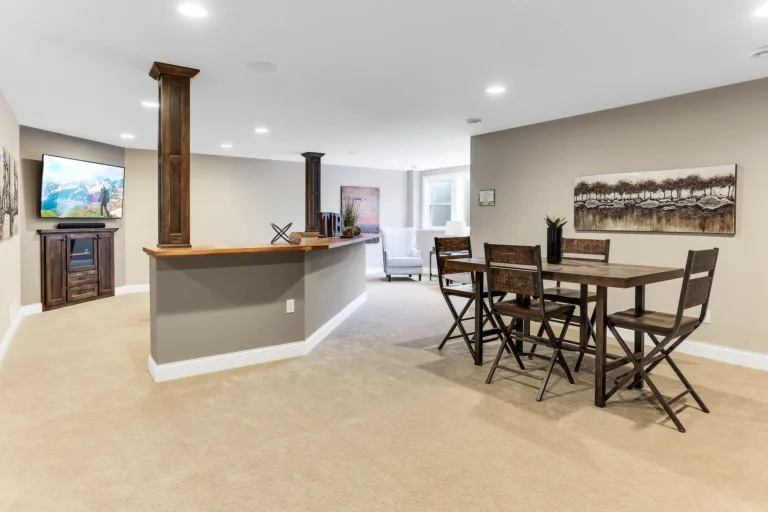 Custom fireplace built-in cabinets