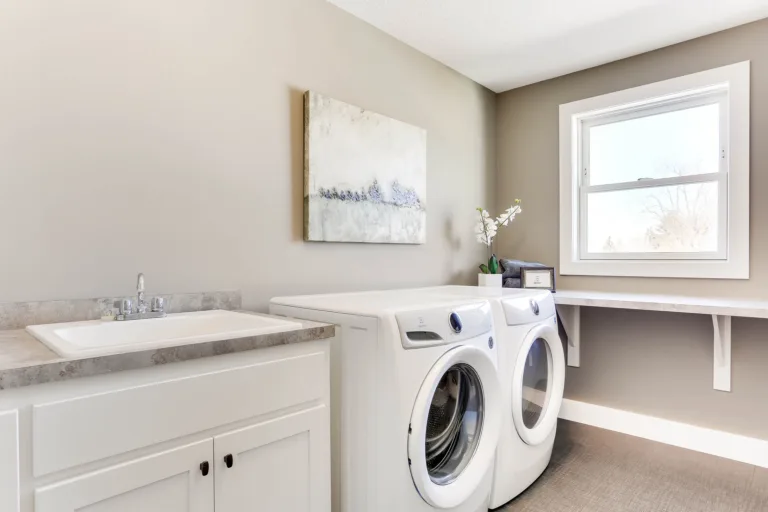 Custom laundry room cabinets