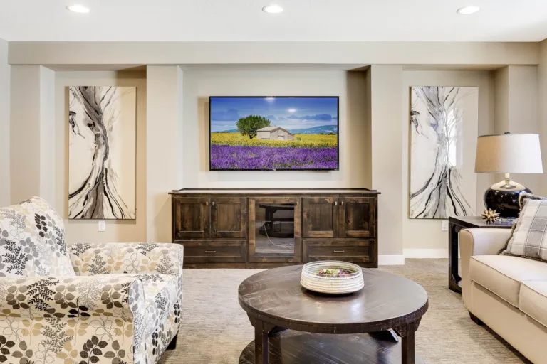 Custom fireplace built-in cabinets