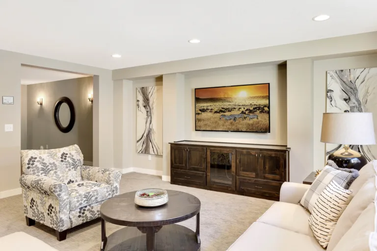 Custom fireplace built-in cabinets