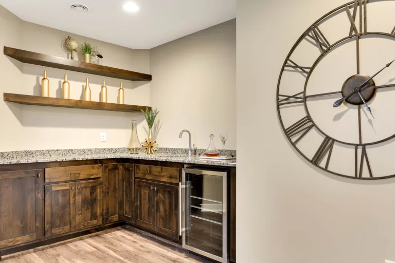 Custom home bar cabinetry