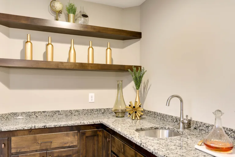 Custom home bar cabinetry