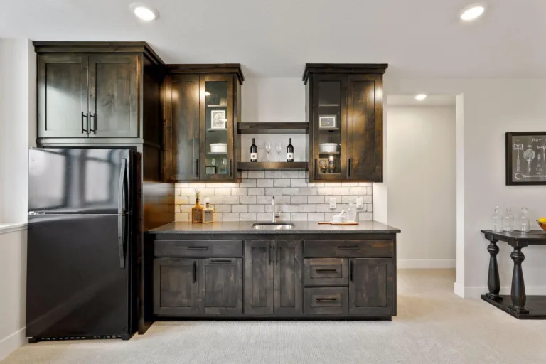 Custom home bar cabinetry