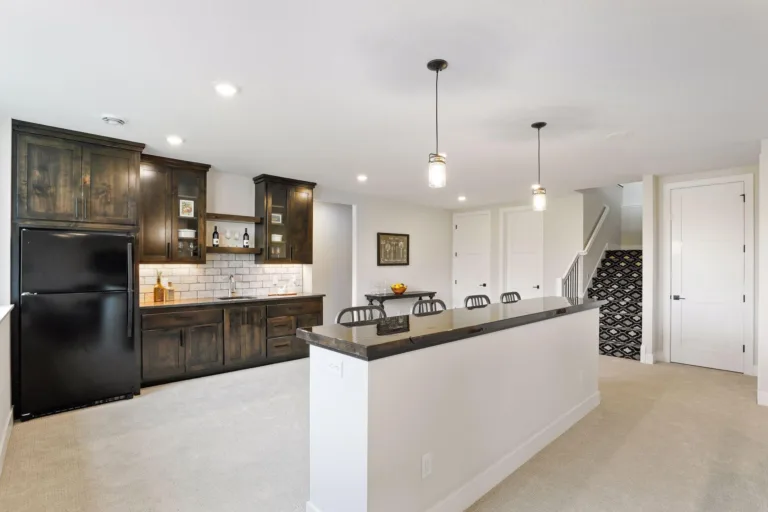 Custom home bar cabinetry