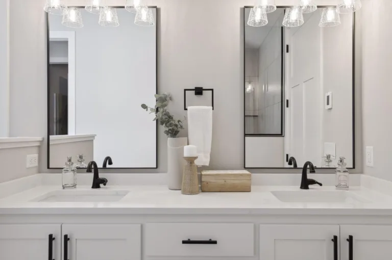 Custom bathroom vanity and cabinets
