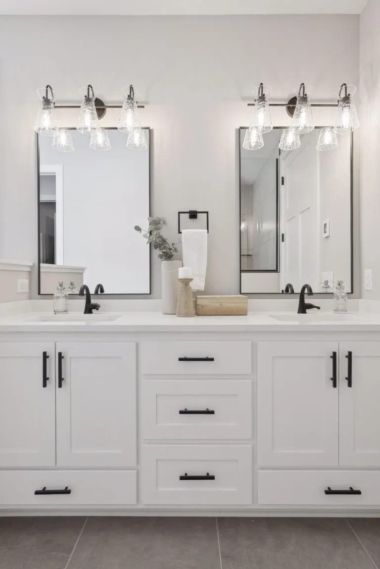 Custom bathroom vanity and cabinets
