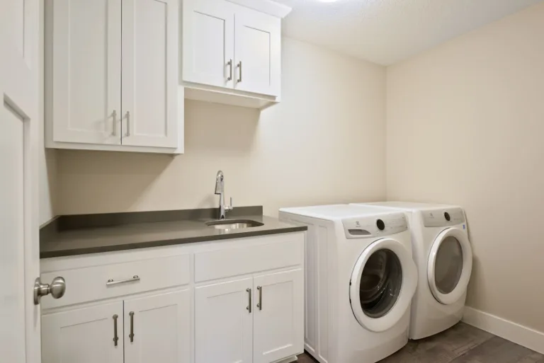 Custom laundry room cabinets