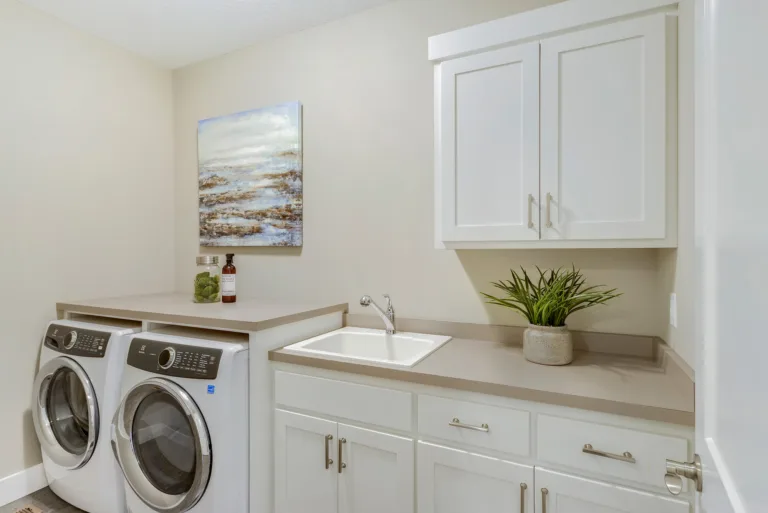 Custom laundry room cabinets