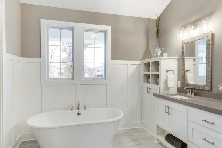 Custom bathroom vanity and cabinets