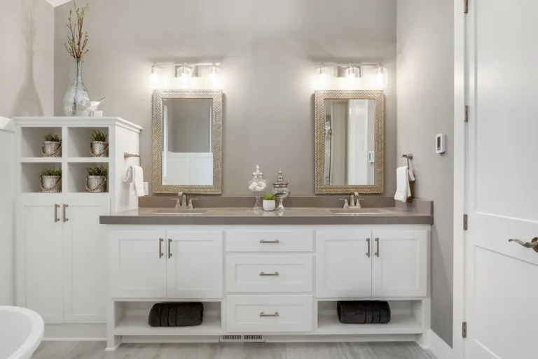 Custom bathroom vanity and cabinets