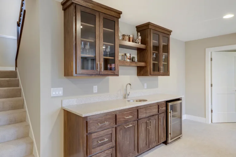 Custom home bar cabinetry