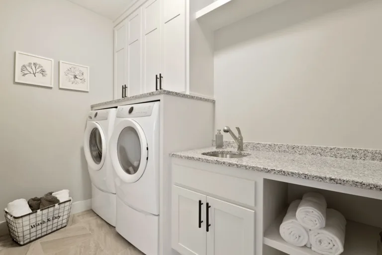 Custom laundry room cabinets