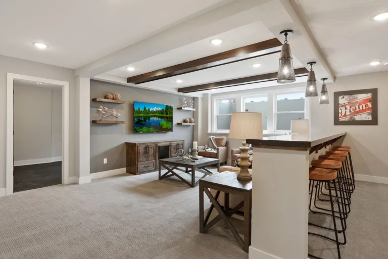 Custom fireplace built-in cabinets