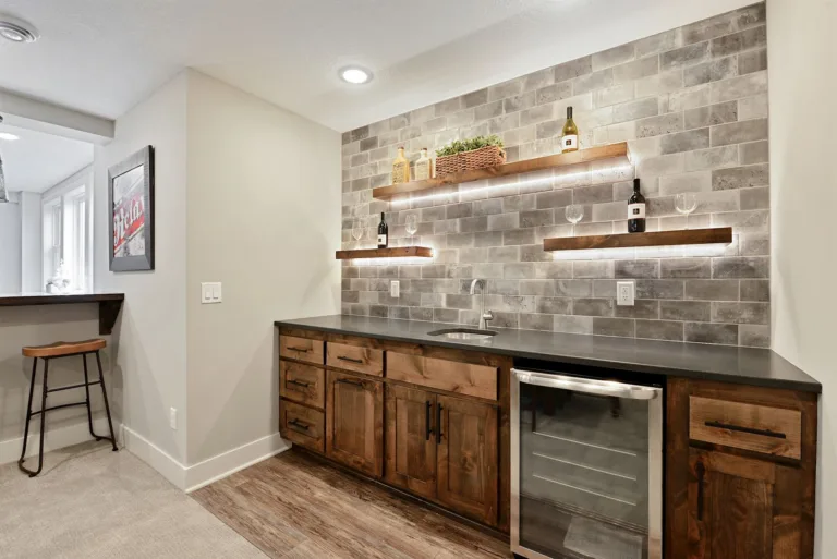 Custom home bar cabinetry