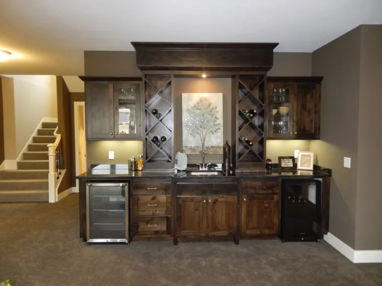Custom home bar cabinetry