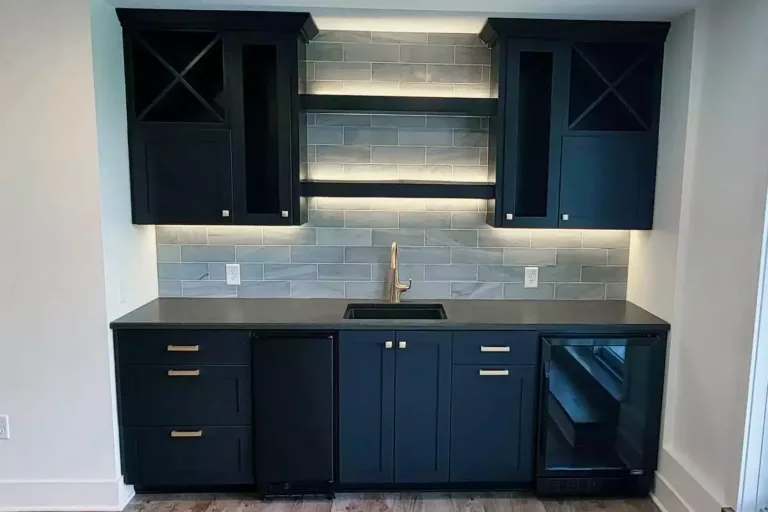 Custom home bar cabinetry