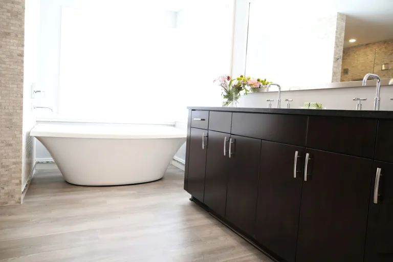Custom bathroom vanity and cabinets